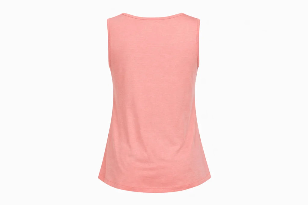 Women’s Coral Lace-Up Sleeveless Tank Top Casual Summer Blouse, Large