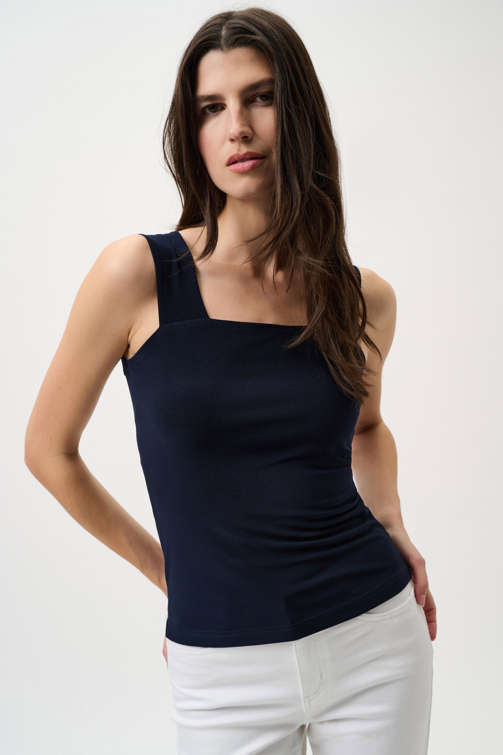 Classic Square Neck Cami- Midnight Blue