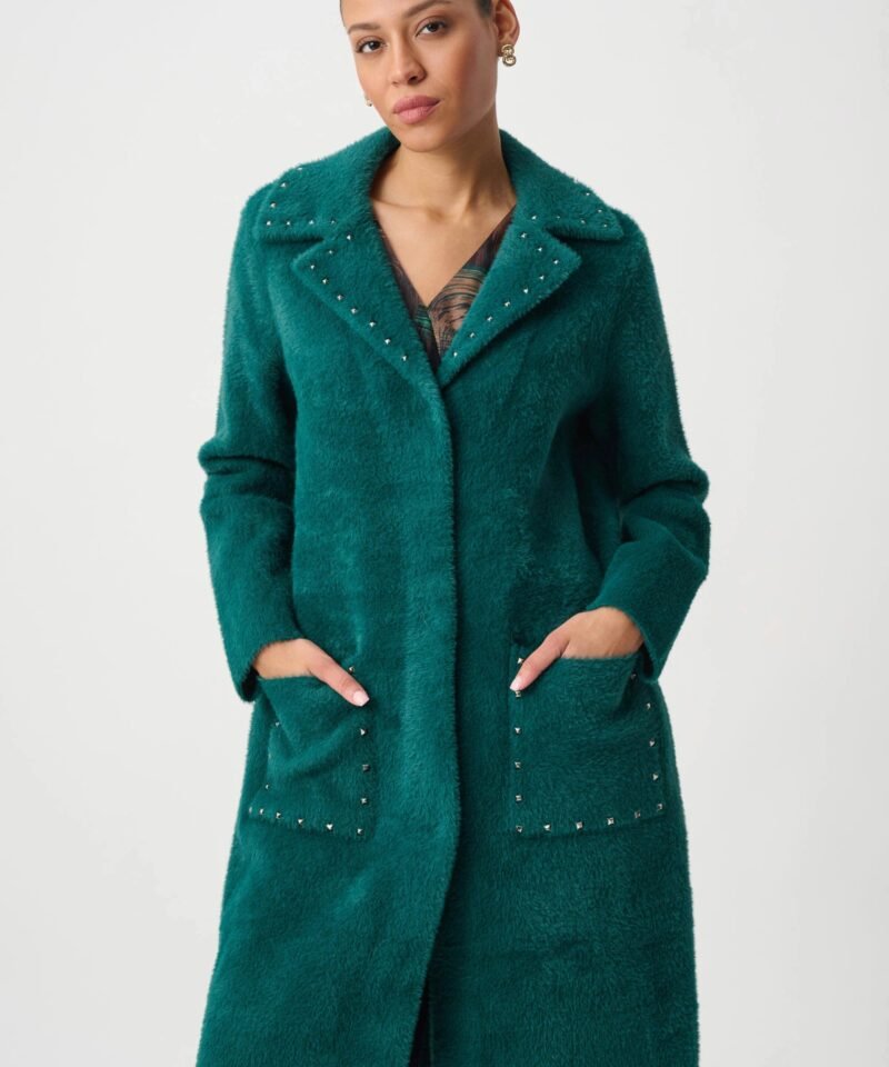 Studded Sweater Coat- Ivy
