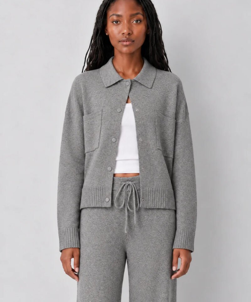 Slowdown Sweater Jacket- Classic Heather Grey