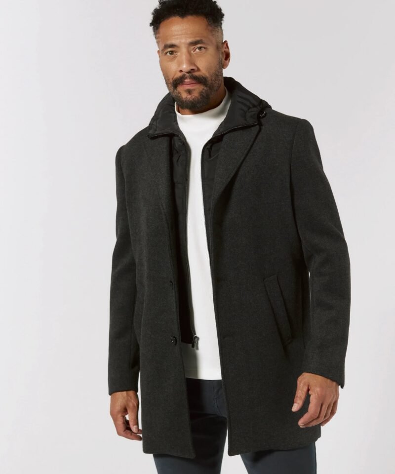 The Midtown Overcoat- Charcoal