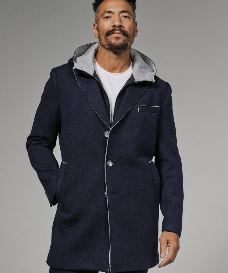 The Midtown Overcoat- Navy