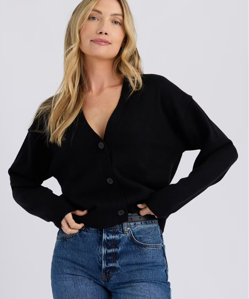 Olive Cardigan- Black