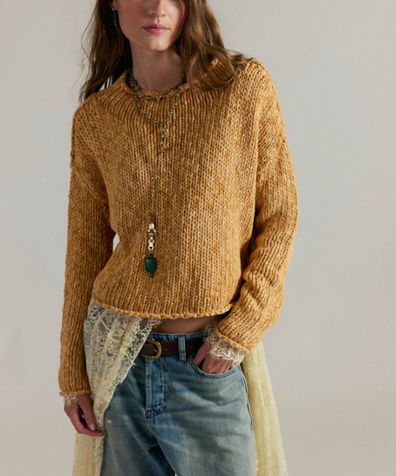 Opal Rollneck Sweater- Sweet Potato