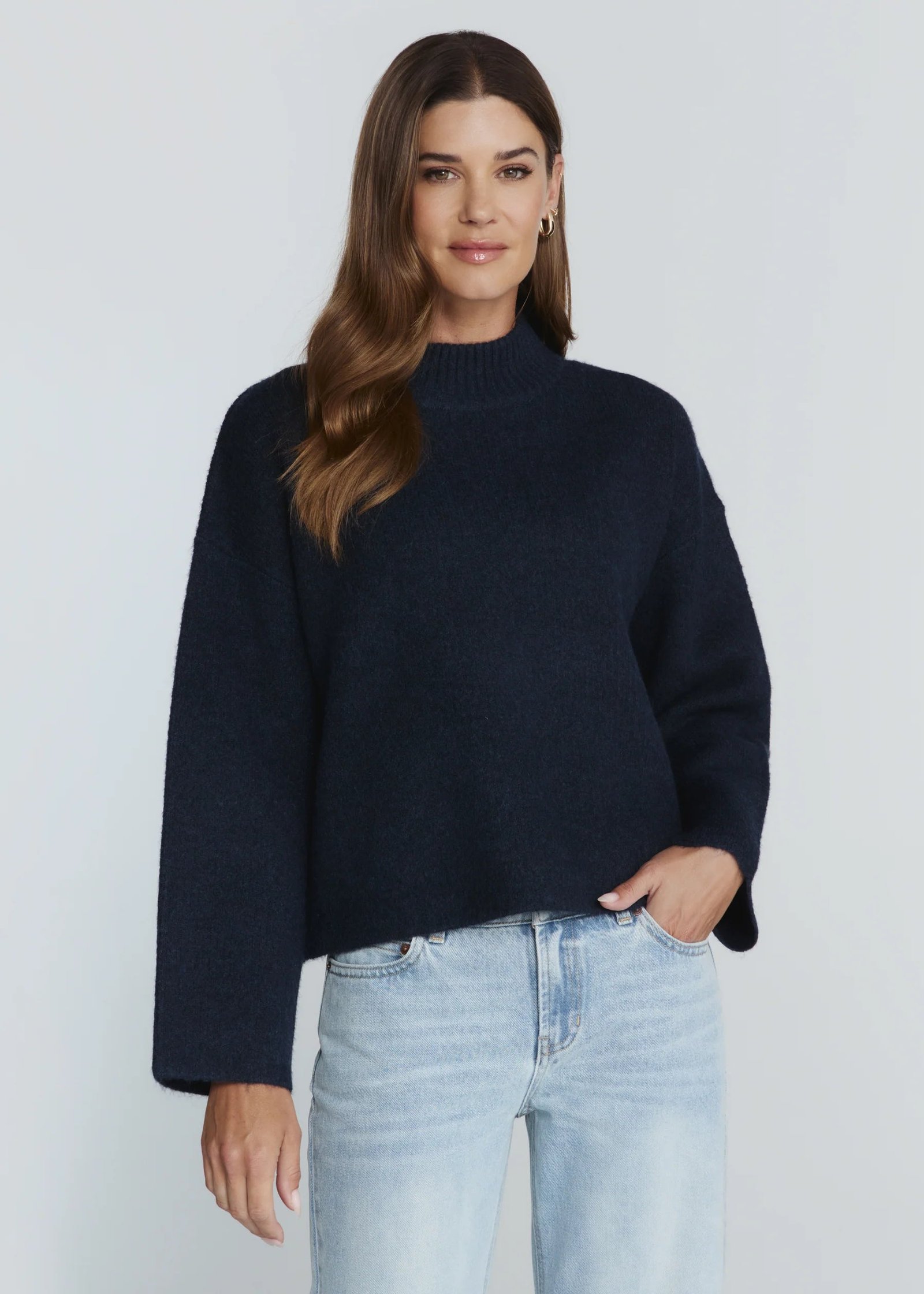 Wren Knitted Sweater- Navy