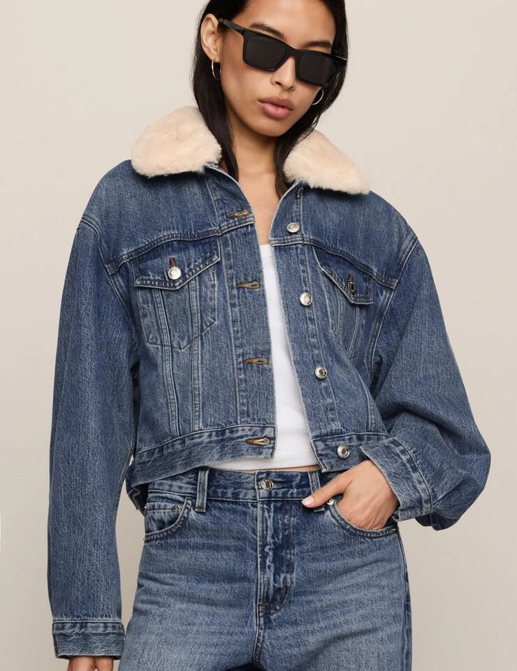 Daily Sherpa Denim Jacket- Hush