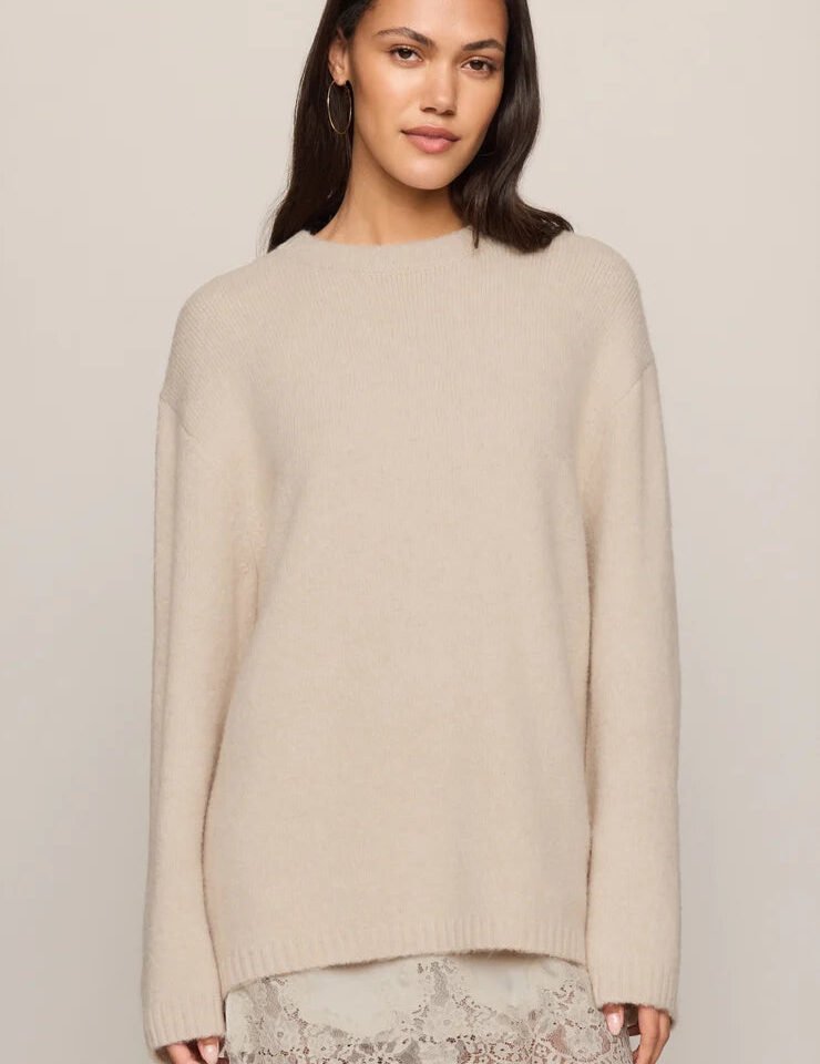 Chill Mode Sweater- Frosted Pearl