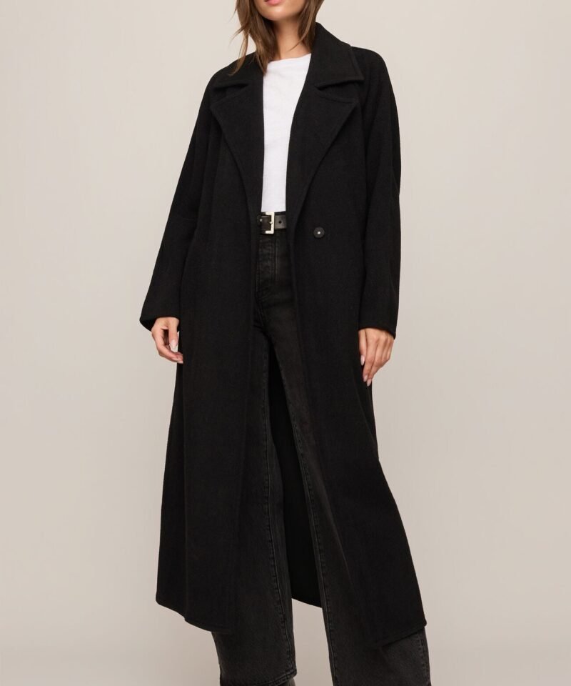 Crosby Cocoon Coat- Black