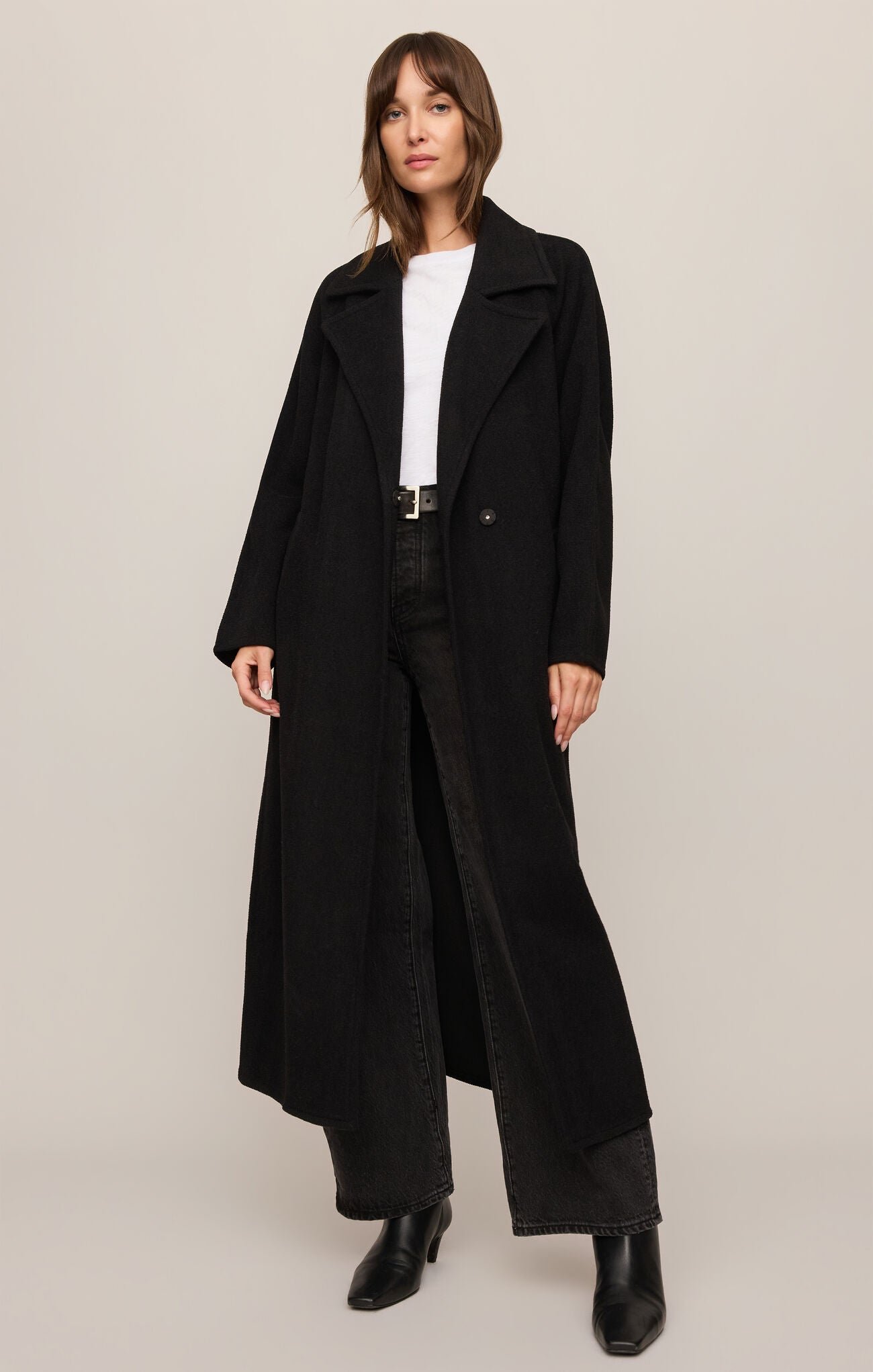 Crosby Cocoon Coat- Black
